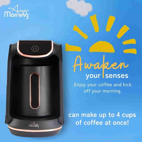 Any Morning Automatic GreekTurkish Coffee Maker Review - Makes 4 Cups