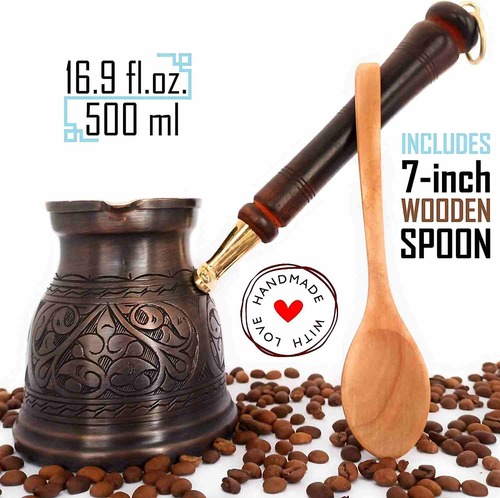 DEDE Copper IST Series Greek Turkish Coffee Pot Capacity