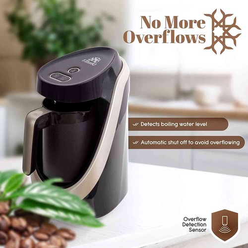 ETHNIQ Automatic Turkish Coffee Machine - Overflow Detection Sensor