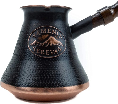 HandCraftoria Handmade Armenian Coffee Pot - Close Up Engraving