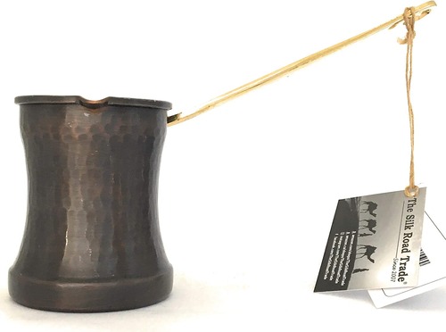 The Silk Road Trade - Copper Turkish Greek Coffee Pot (IC Series) - Side