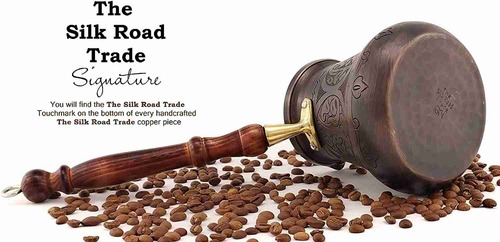 The Silk Road Trade PCA Series Copper Turkish Coffee Pot - Signature Model