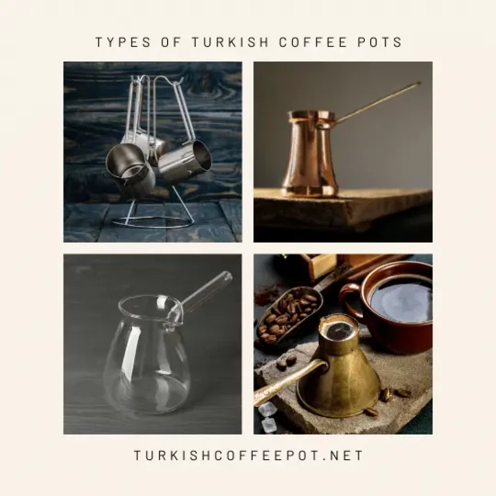 A collage of different types Of Coffee Pots