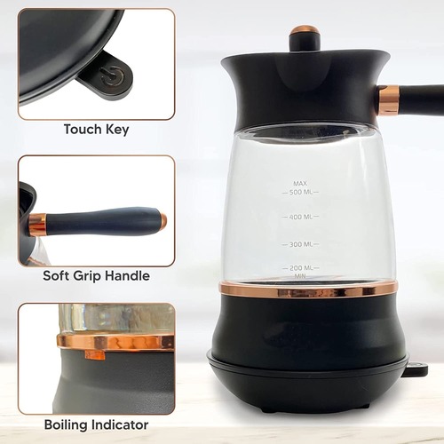 LAVO HOME Electric Turkish Coffee Maker - Pot Features